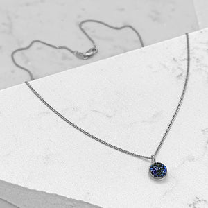 Blue Druzy Necklace