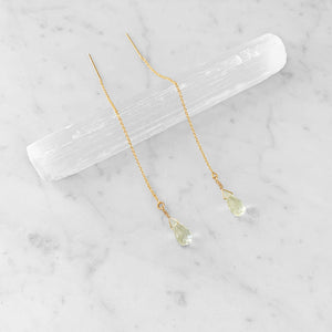 Citrine Threader Earrings