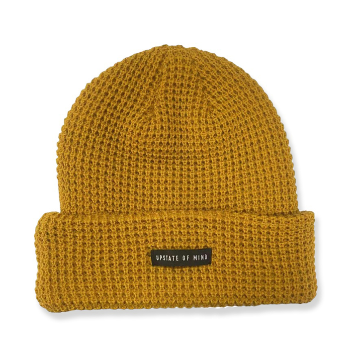 UOM Nomad Waffle Knit Beanie - Marigold