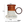 Glass Pitcher Teapot with Cup Lid: Brown