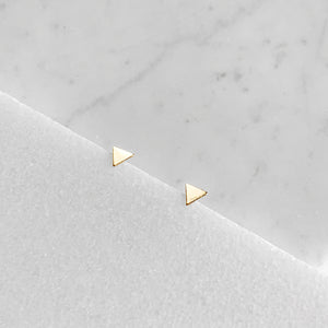 Solid Triangle Post Earrings