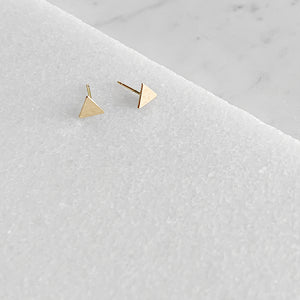 Solid Triangle Post Earrings