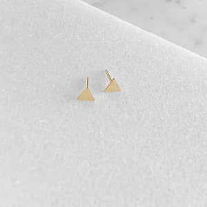 Solid Triangle Post Earrings