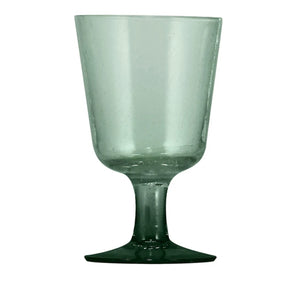 Hand Blown Stemmed Glasses - Green