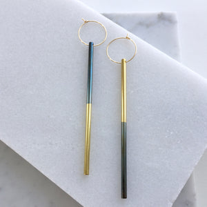Flip Stick Hoop Earrings