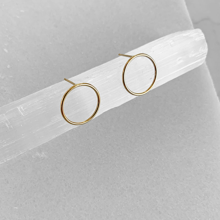 Open Circle Post Earrings