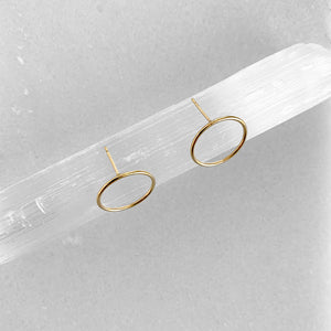 Open Circle Post Earrings