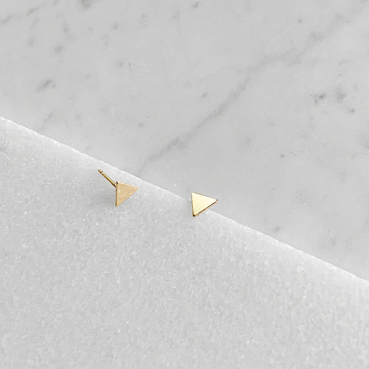 Solid Triangle Post Earrings